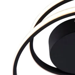 Trio Leuchten Design Deckenleuchte schwarz inkl. LED 3-stufig dimmbar - Krula