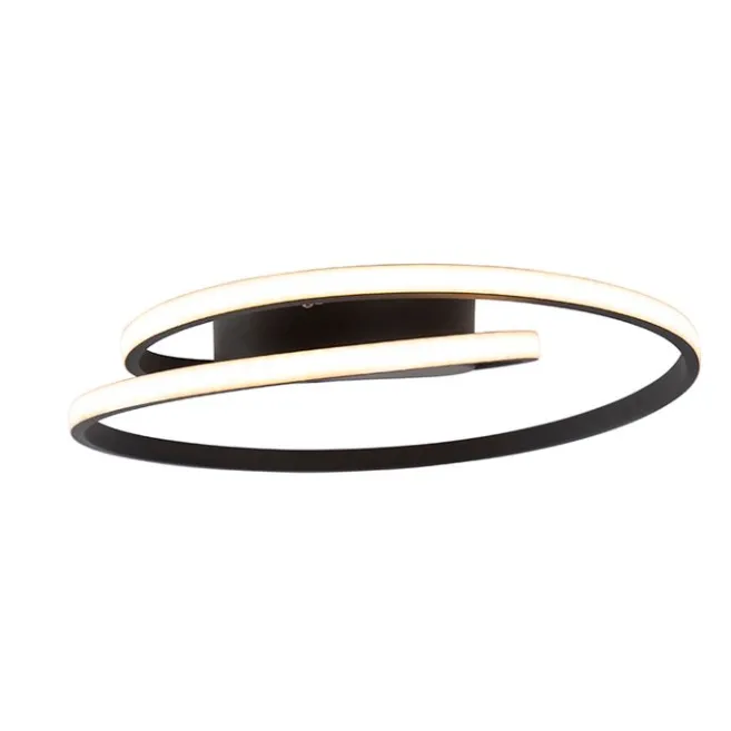 Trio Leuchten Design Deckenleuchte schwarz inkl. LED 3-stufig dimmbar - Krula