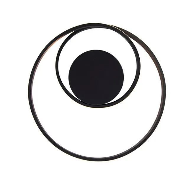 Trio Leuchten Design Deckenleuchte schwarz inkl. LED 3-stufig dimmbar - Krula