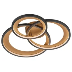 Trio Leuchten Design Deckenleuchte schwarz inkl. LED 3-stufig dimmbar - Joran