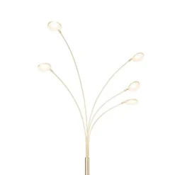 QAZQA Design Stehleuchte Messing inkl. LED 5-flammig - Sixties Trento