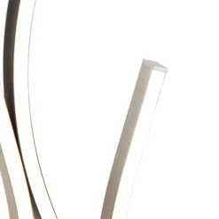 Trio Leuchten Design Stehleuchte Schwarz mit Silber inkl. LED Dimmbar - Blaze