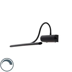 QAZQA Design Wandleuchte schwarz 32 cm inkl. LED mit Dimmer - Tableau