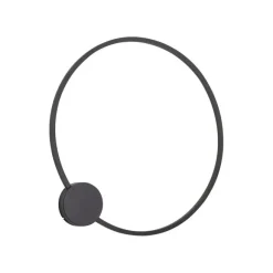 QAZQA Design Wandleuchte Schwarz 67cm inkl. LED 3-Stufen Dimmbar - Anello