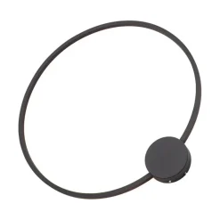 QAZQA Design Wandleuchte Schwarz 67cm inkl. LED 3-Stufen Dimmbar - Anello