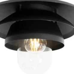 QAZQA Design-Außen-Deckenleuchte schwarz IP44 - Morty