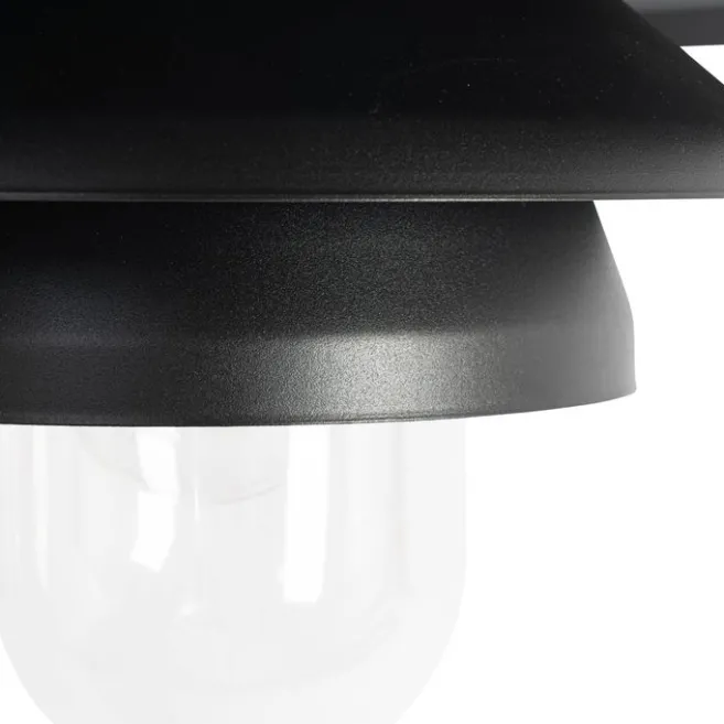 QAZQA Design-Außen-Deckenleuchte schwarz IP44 - Morty