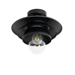 QAZQA Design-Außen-Deckenleuchte schwarz IP44 - Morty