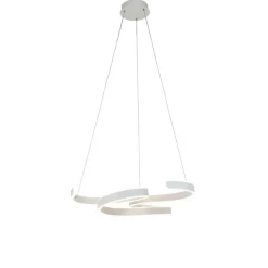 Trio Leuchten Design-Hängeleuchte Weiß inkl. LED 3-Stufen-Dimmbar - Frank