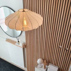 Kinder QAZQA Design-Hängeleuchte Weiße Seide 50 cm - Plu