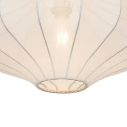 Kinder QAZQA Design-Hängeleuchte Weiße Seide 50 cm - Plu