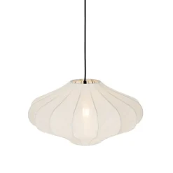 Kinder QAZQA Design-Hängeleuchte Weiße Seide 50 cm - Plu