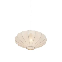 Kinder QAZQA Design-Hängeleuchte Weiße Seide 50 cm - Plu