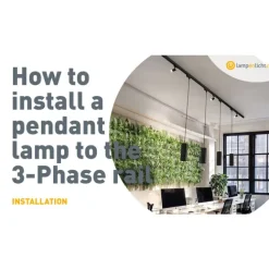 QAZQA Professional Design-Pendelleuchte Dunkelbronze inkl. Schienenadapter 3-Phasen - 3-Phasen Tubo