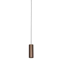 QAZQA Professional Design-Pendelleuchte Dunkelbronze inkl. Schienenadapter 3-Phasen - 3-Phasen Tubo