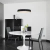 Steinhauer Design-Pendelleuchte Schwarz inkl. dimmbarer LED - Ringlede