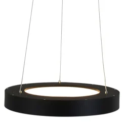 Steinhauer Design-Pendelleuchte Schwarz inkl. dimmbarer LED - Ringlede