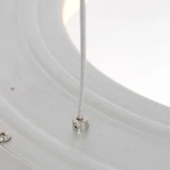 Steinhauer Design-Pendelleuchte Silber inkl. dimmbarer LED - Ringlede