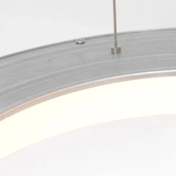 Steinhauer Design-Pendelleuchte Silber inkl. dimmbarer LED - Ringlede