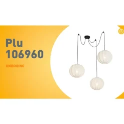 Kinder QAZQA Design-Pendelleuchte weiß Seide 30 cm 3-Licht - Plu