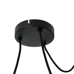 Kinder QAZQA Design-Pendelleuchte weiß Seide 30 cm 3-Licht - Plu