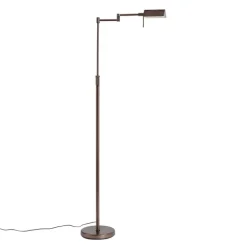 QAZQA Design-Stehleuchte Dunkelbronze inkl. LED mit Touch-Dimmer - Notia