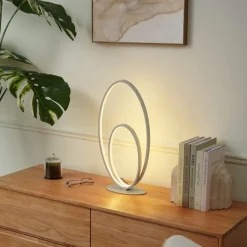 QAZQA Design-Tischleuchte Beige inkl. LED 3-Stufen-Dimmbar - Boomerang