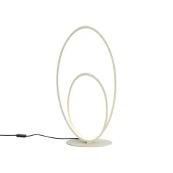 QAZQA Design-Tischleuchte Beige inkl. LED 3-Stufen-Dimmbar - Boomerang