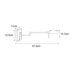 QAZQA Design-Wandleuchte aus Stahl inkl. LED dimmbar - Notia