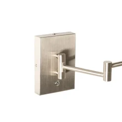 QAZQA Design-Wandleuchte aus Stahl inkl. LED dimmbar - Notia