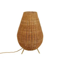 Newgarden Dimmbare Stehleuchte aus Rattan IP65 mit Fernbedienung - Saona