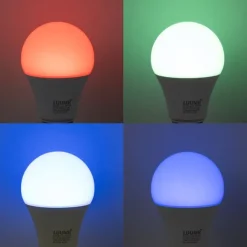 LUUMR E27 Dimmbare LED-Glühbirne A60 Opal 9W 806lm 2700-6500K