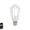 LUUMR E27 Dimmbare LED-Glühbirne ST64 Klar 7W 806lm 2700-6500K