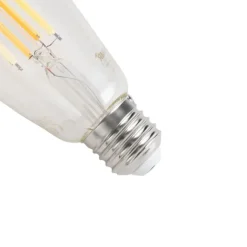 LUUMR E27 Dimmbare LED-Glühbirne ST64 Klar 7W 806lm 2700-6500K