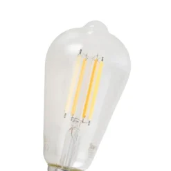 LUUMR E27 Dimmbare LED-Glühbirne ST64 Klar 7W 806lm 2700-6500K