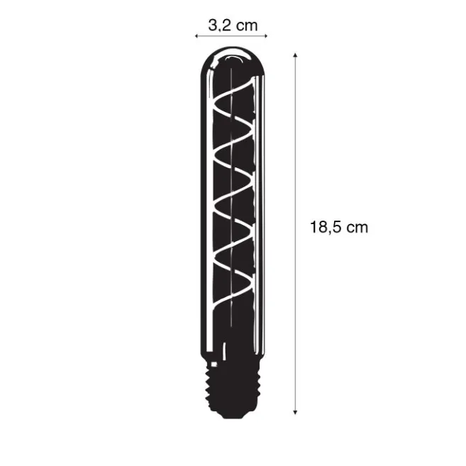 Calex E27 Dimmbare LED-Glühbirne T32 Rauch 4W 136 lm 1800K