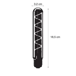 Calex E27 Dimmbare LED-Glühbirne T32 Gold 2,5W 136 lm 2100K