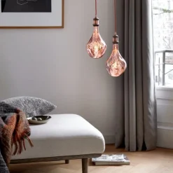 Calex E27 dimmbare LED-Lampe A165 rosa 6W 80 lm 1800K