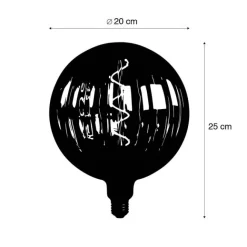 Calex E27 dimmbare LED-Lampe G200 Bernstein 4W 240 lm 2000K