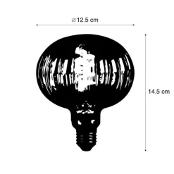 Calex E27 dimmbare LED-Lampe G125 Bernstein 4W 200 lm 2000K