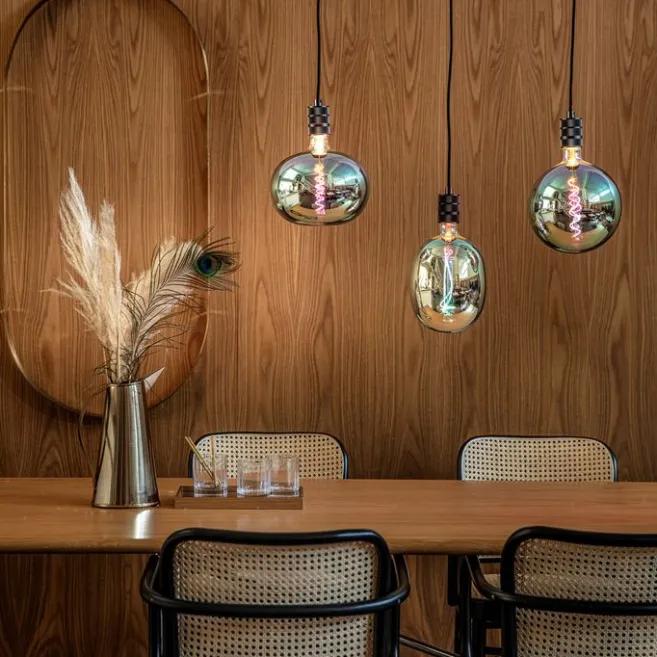 Calex E27 dimmbare LED-Lampe G170 Regenbogen 4W 40 lm 2000K