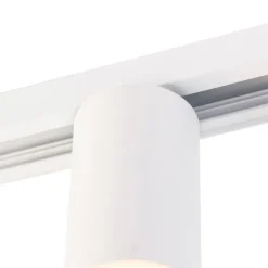 QAZQA E27 Fassung mit Schienenaufhängung für 1-Phasenschiene weiß - Iconic Jeana