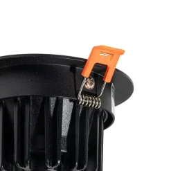 QAZQA Professional Einbaustrahler schwarz 9,5 cm inkl. LED 1300lm dimmbar IP23 - Gaius