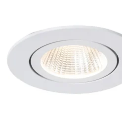 QAZQA Professional Einbaustrahler weiß 6,8 cm inkl. LED 750lm dimmbar IP23 - Gaius