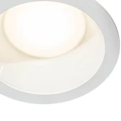 QAZQA Professional Einbaustrahler Weiß inkl. LED 3000K-5000K mit Dip-Schalter - Elias