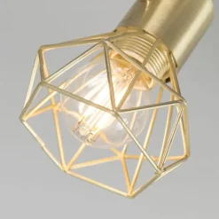 QAZQA 4er Set Art Deco Spot Messing dreh- und neigbar - Mosh 1