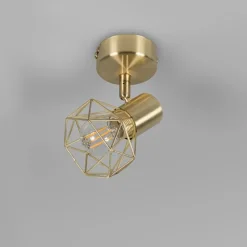 QAZQA 4er Set Art Deco Spot Messing dreh- und neigbar - Mosh 1