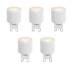LUEDD 5er Set dimmbarer G9 LED-Lampen 24 mm 3 W 300 lm 2700 K