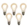 LUEDD 5er Set E27 dimmbare Kelvin LED-Glühbirnen A60 Goldline 8W 806lm 2000-2700K