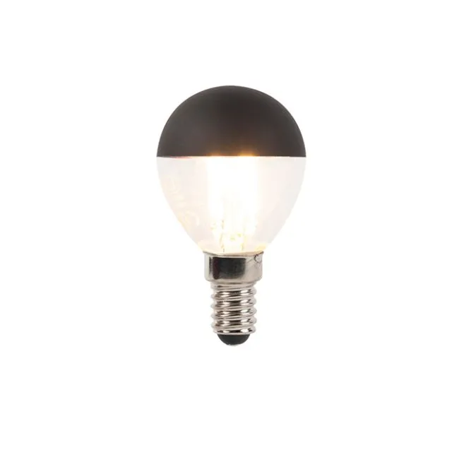 LUEDD 5er Set E14 dimmbare LED Filament Glühbirnen P45 schwarz 300lm 2700K